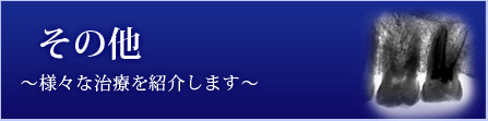 その他 ～様々な治療を紹介します～